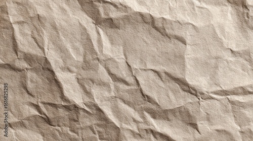 Neutral paper texture background with subtle folds, creases and natural shadows, vintage or craft feel
