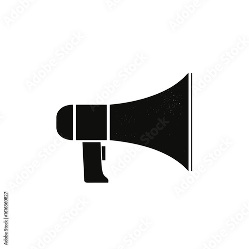 A simple and classic image of a megaphone.