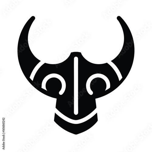 Norse Curve Mark Icon Vector Illustration
