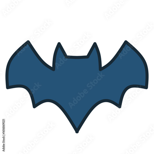 bat vector with spread wings