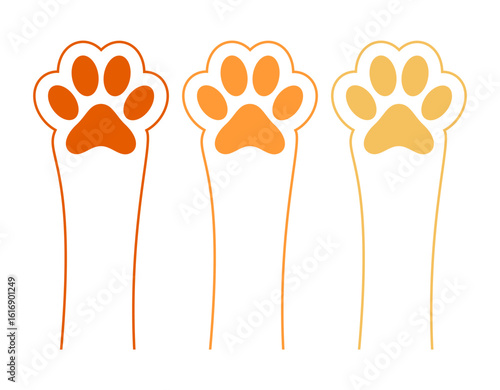 Animal paw print collection