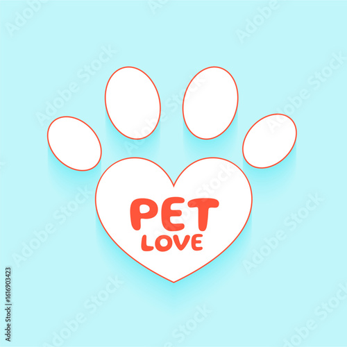 Animal paw print collection