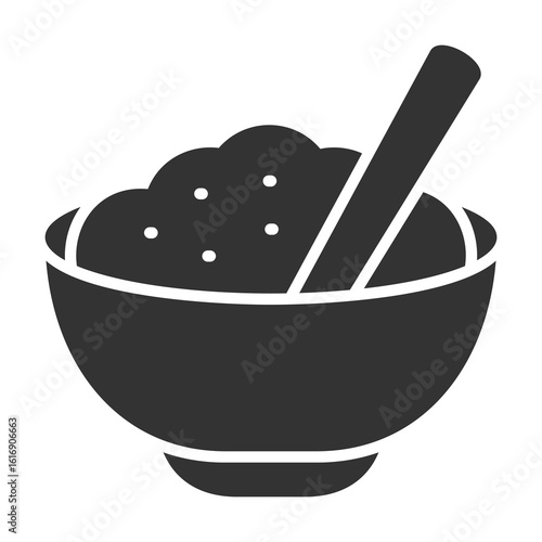 Cereal Icon Glyph Style. Vector Illustration Design