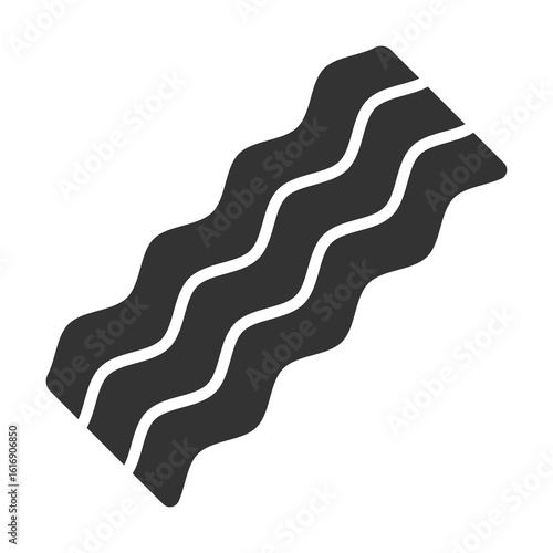Bacon Icon Glyph Style. Vector Illustration Design