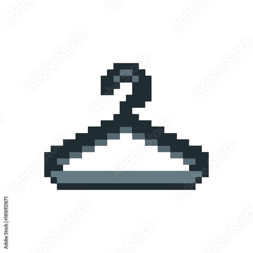 pixel icon Hanger on white background vector
Vector icon pixel art
