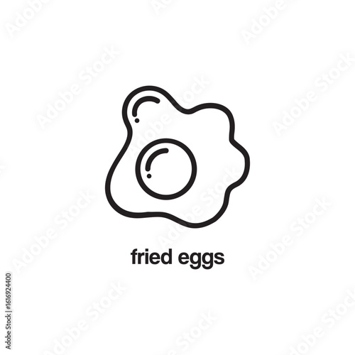 fried eggs icon design