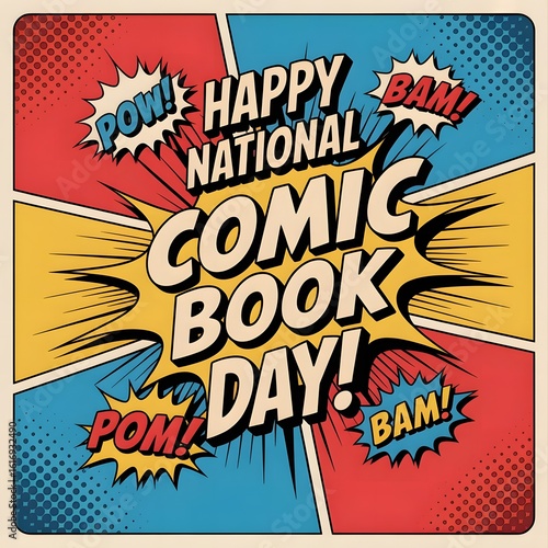 National Comic Book Day Celebration, Superhero and Graphic Novel Illustration