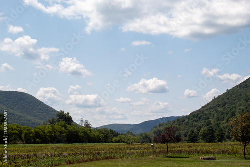 landscape with mountains