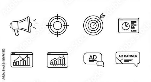 Illustration of prayer rug, prayer beads, quran and mosque in simple outline style design vector