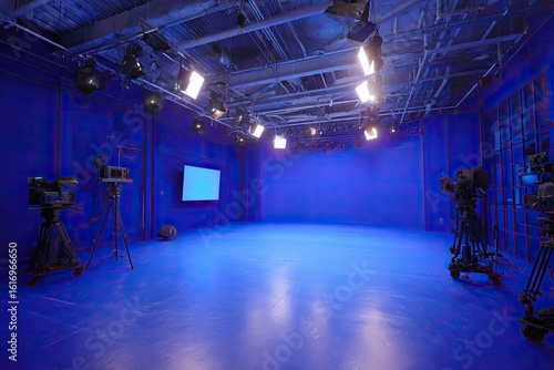 Empty Broadcast Studio