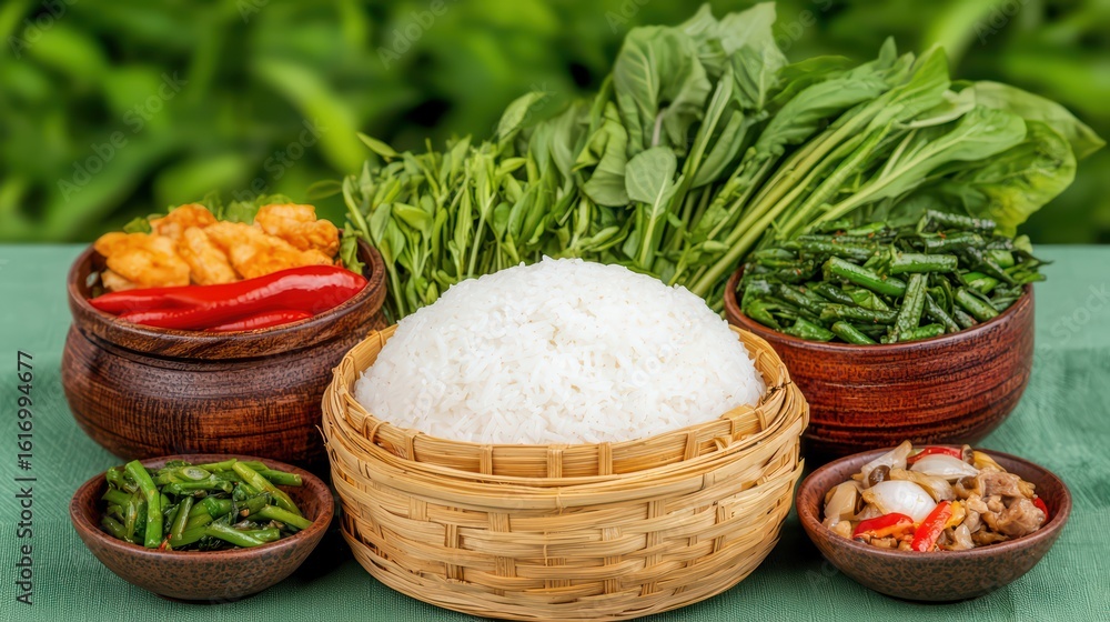 Obraz premium Fresh Ingredients for a Vibrant Asian Cuisine Dish