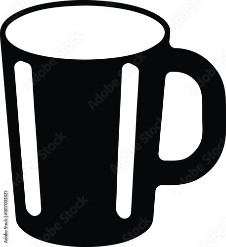 modern mug vector icon.