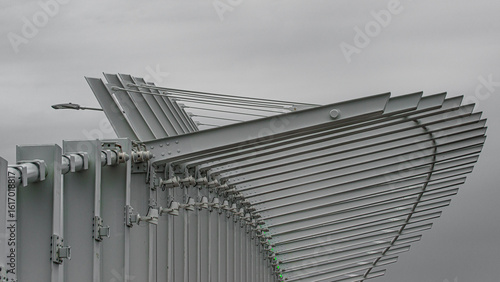 Abstract bridge in the city