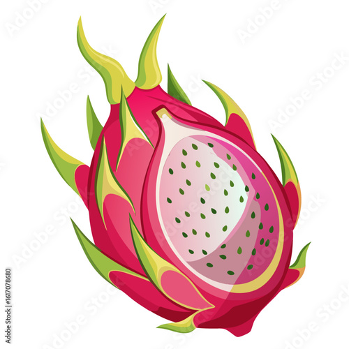 dragon fruit cut