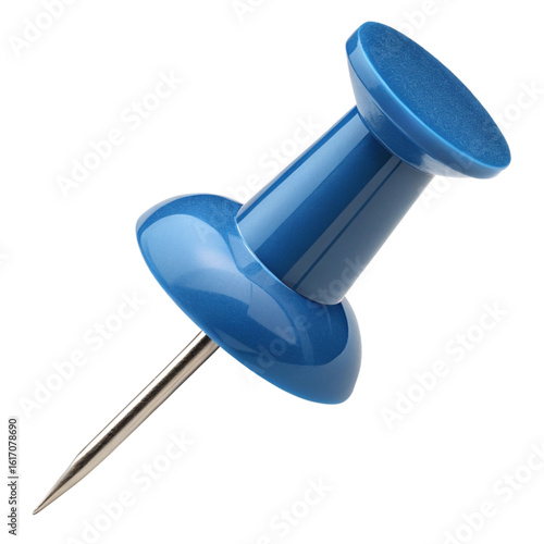 Visualize ideas with this vibrant blue pushpin, perfect for planning boards and creative projects