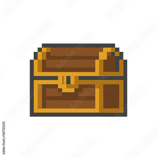 pixel icon chest on white background vector
Vector icon pixel art
