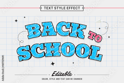 Editable Chalkboard Style Text Effect – School Theme
