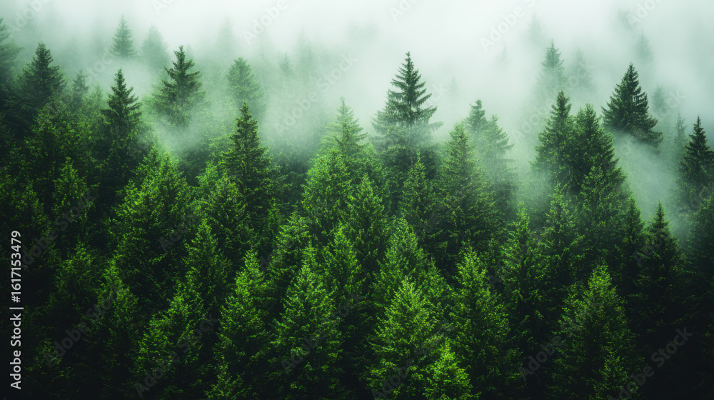 Fototapeta premium misty morning with the breath taking Dolomite mountains