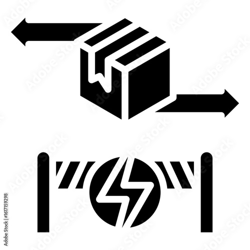 Trade Barrier glyph icon