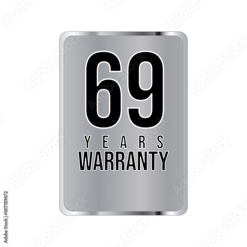warranty stamp. sign. seal. Hologram stickers, holographic labels with silver texture, vector original product stamp. warranty badge sign insignia symbol with stars on white background
