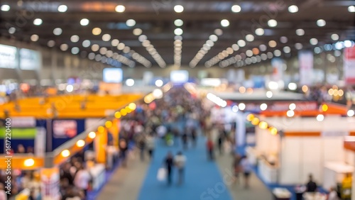 Wallpaper Mural Vibrant exhibition hall bustling with attendees, energetic atmosphere Torontodigital.ca
