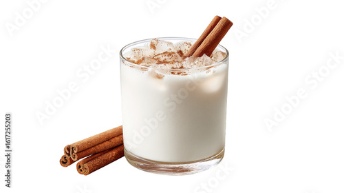 Aromatic cinnamon stick milk, a cozy and delicious beverage for warmth flavor.