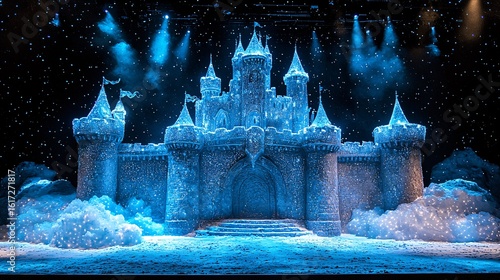Frozen Castle Stage Background