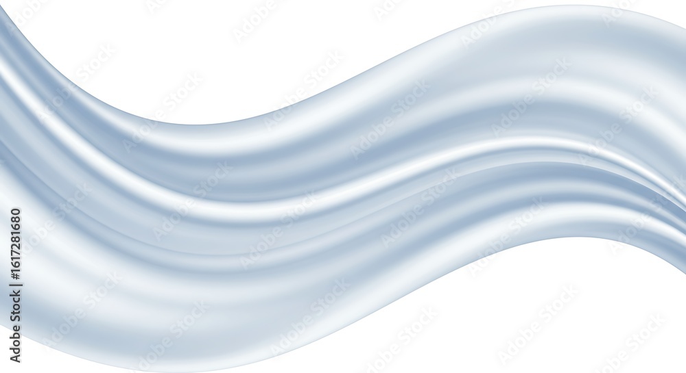 Obraz premium Elegant Light Gray Silk Fabric Drape