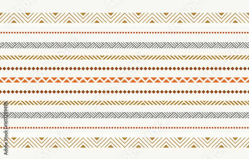 Ethnic tribal  african colorful stripe background. Seamless tribal pattern, folk embroidery, tradition geometric ornament. Traditional design for fabric, textile, print, rug, paper, carpet