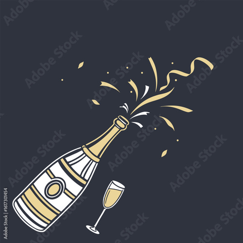  metallic gold and silver confetti scatter eps