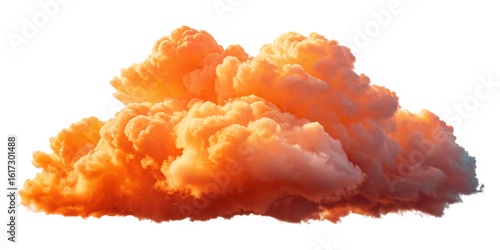 Vibrant Orange Fluffy Cloud Puff Isolated on Transparent Background

Photorealistic Orange Smoke Cloud with Soft Edges and Lighting