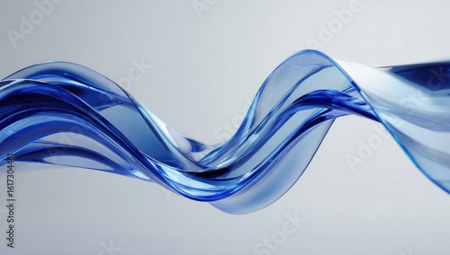 Abstract liquid swirls in shades of blue