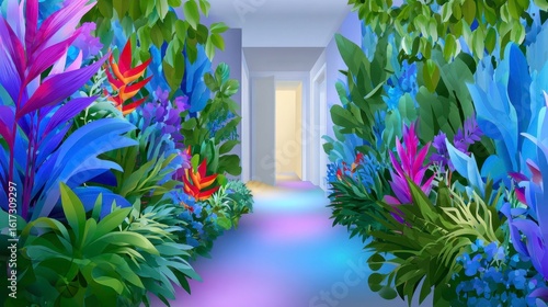 Tropical Plants, Foliage Art, Botanical Illustration