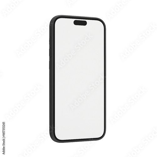 3D Smartphone Mockp Blank Screen Transparent
