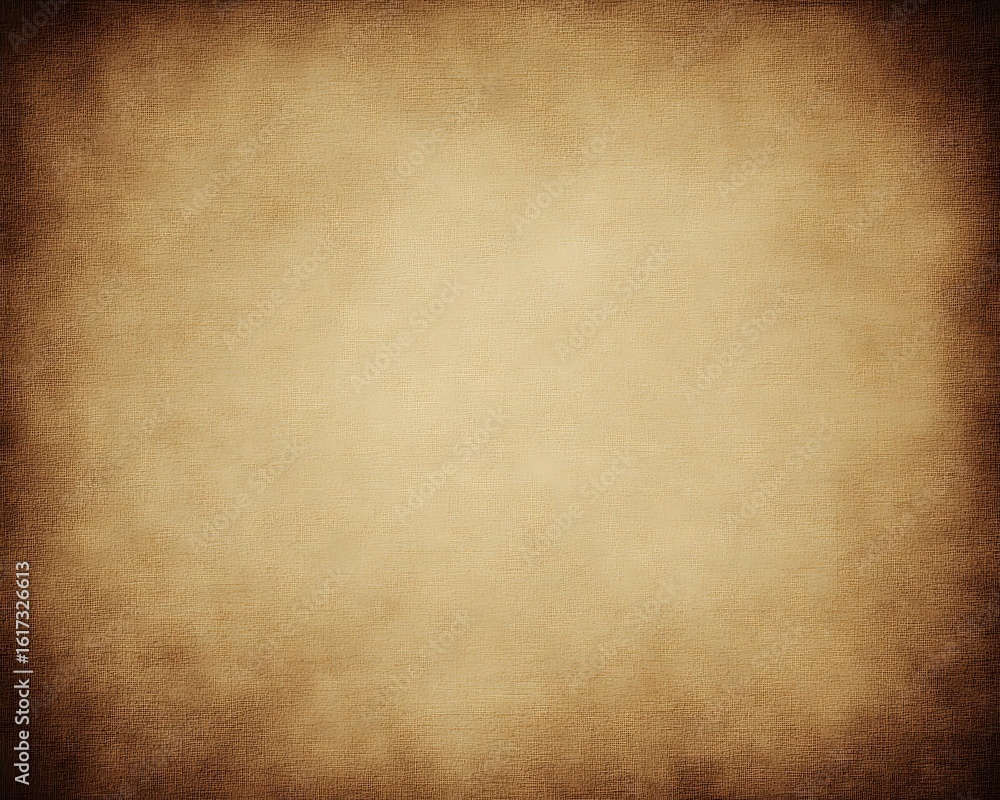 Naklejka premium Vintage canvas background with vignette border