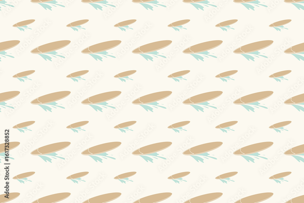 Fototapeta premium Surf board and sea splash pattern background
