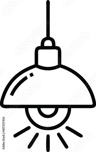 Minimalist Hanging Lamp Silhouette pendant light ceiling light
