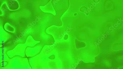 Abstract Animated Green Background in Liquid Style