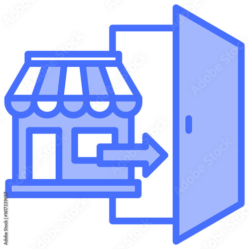 Market Entry Strategy Icon