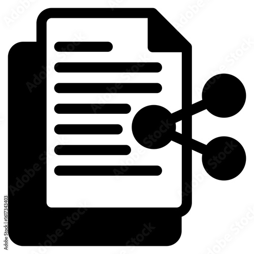 File Sharing outline mixed icon