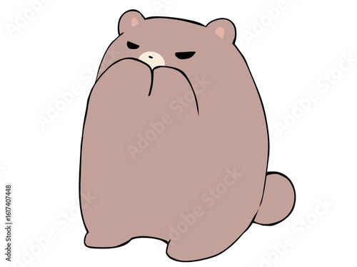 くま 口をふさぐ 