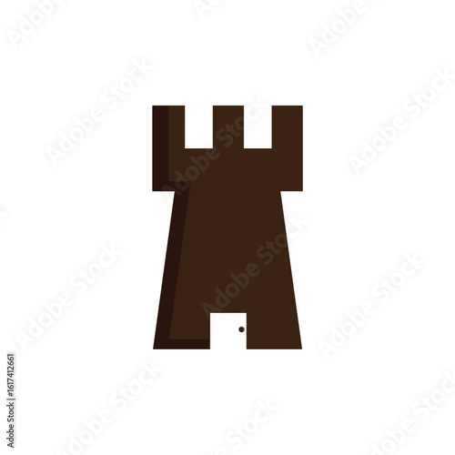 castle door logo design icon