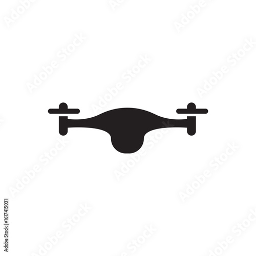 simple drone logo icon design