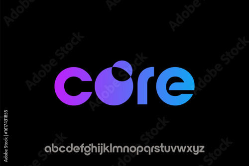 Modern Futuristic CORE Typography Logotype