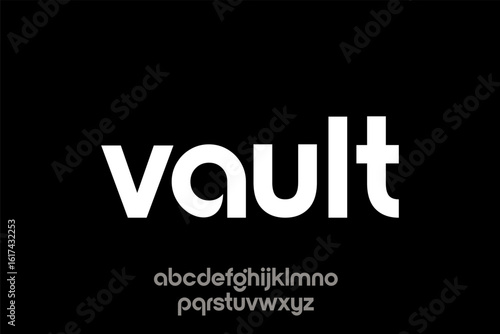 Modern Font Typography: Vault Bold Style Display