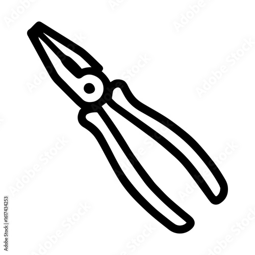 Plier icon – hand tool symbol for gripping and cutting

