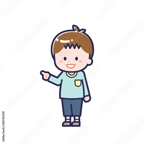 Wallpaper Mural 私服のこども／ななめ／男の子 16 Torontodigital.ca