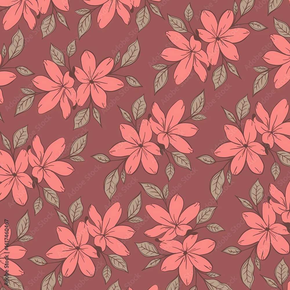 Obraz premium seamless floral pattern