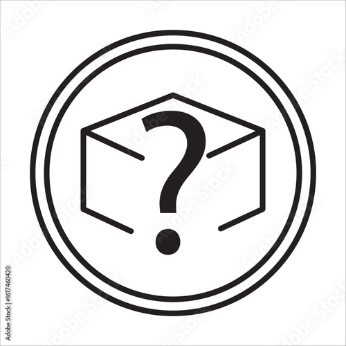 Lost and found icon outline vector