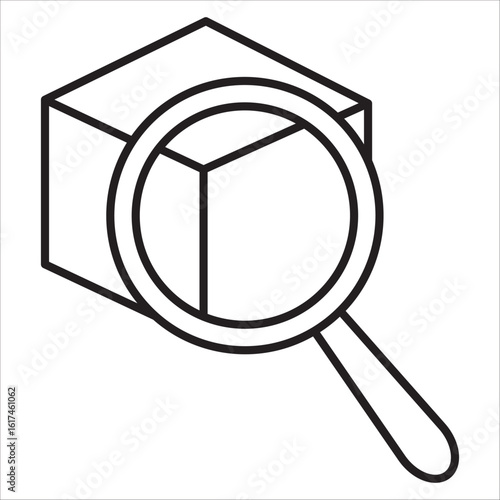 Lost and found icon outline vector